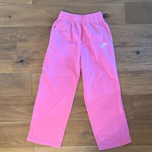 Nike Vibrant Pink Joggers - Girls Size Medium
